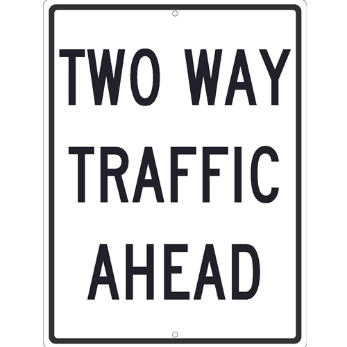 Click here to view larger image Two Way Traffic Ahead (TM517J)