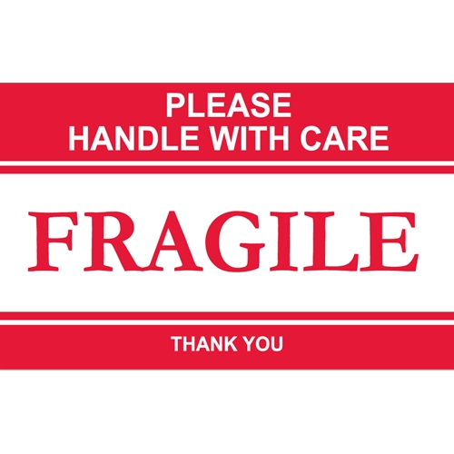 Please Handle With Care Fragile Thank You Label (LR05AL)