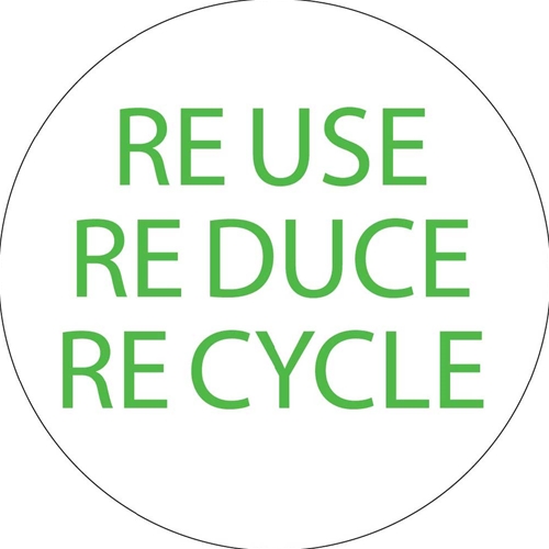 Click here to view larger image Reduce Reuse Recycle Hard Hat Emblem (HH99)