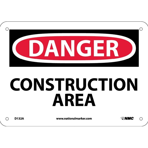 Danger Construction Area Sign (D132A)