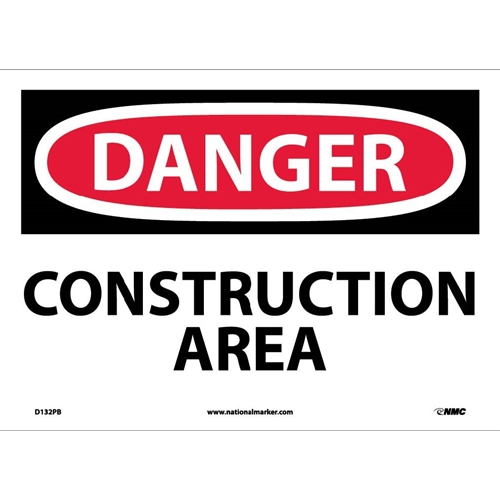 Danger Construction Area Sign (D132PB)