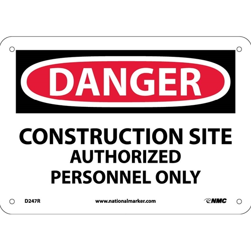 Click here to view larger image Danger Construction Site Sign (D247R)