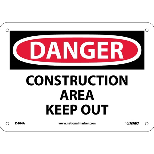Click here to view larger image Danger Construction Area Keep Out Sign (D404A)