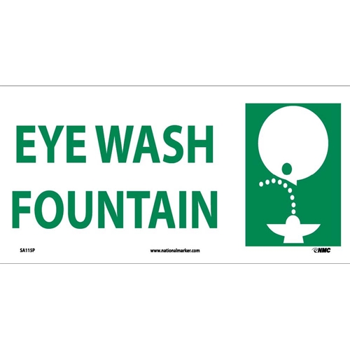 Eye Wash Fountain Sign (SA115P)