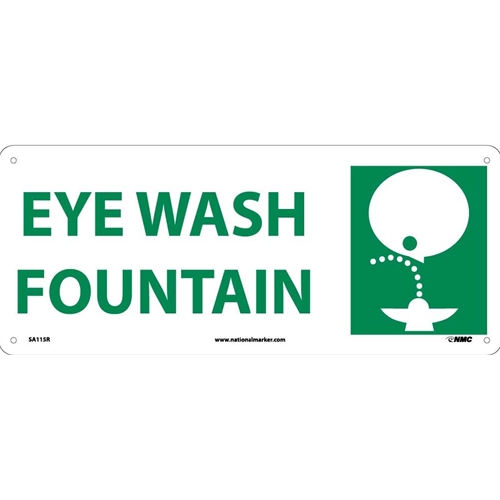 Eye Wash Fountain Sign (SA115R)