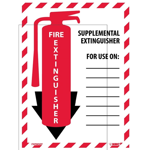 Supplemental Extinguisher Sign (FXPMSEP)