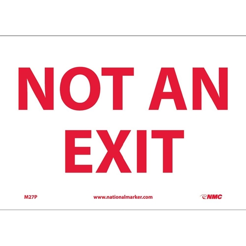 Click here to view larger image Not An Exit Sign (M27P)