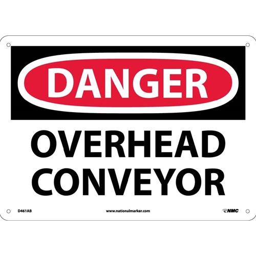 Danger Overhead Conveyor Sign (D461AB)