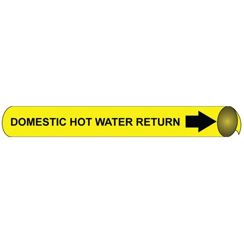 Click here to view larger image Domestic Cold Water Supply Precoiled/Strap-On Pipe Marker (A4037)