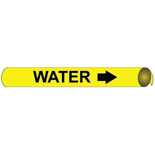 Water Precoiled/Strap-On Pipe Marker (A4114)