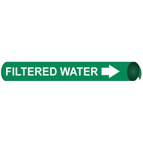 Heating Hot Water Supply Precoiled/Strap-On Pipe Marker (B4121)