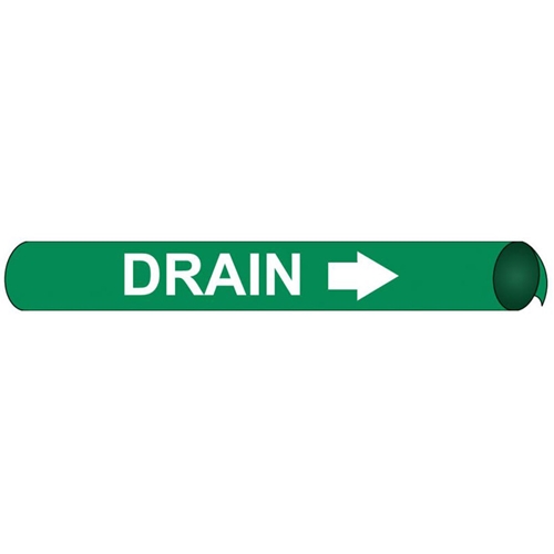 Domestic Hot Water Supply Precoiled/Strap-On Pipe Marker (H4039)