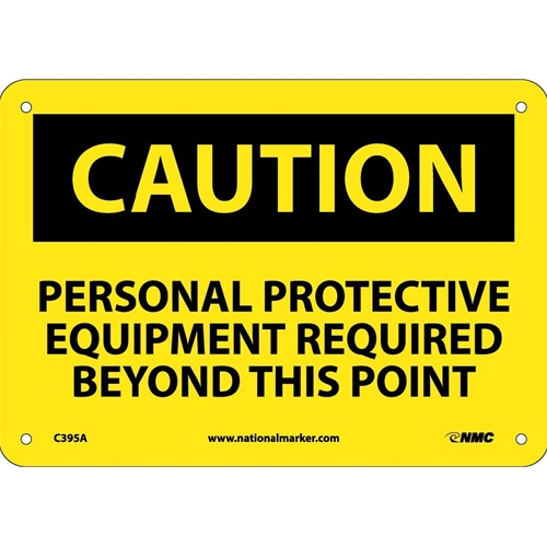 Click here to view larger image Caution Ppe Safety Sign (C395A)