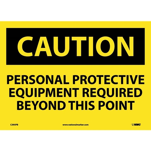 Caution Ppe Safety Sign (C395PB)
