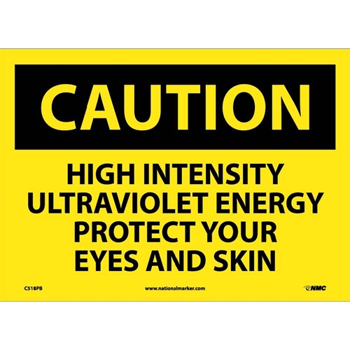 Click here to view larger image Caution Eye Skin Protection Sign (C518PB)