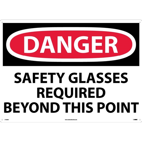 Danger Eye Protection Required Sign (D108AD)