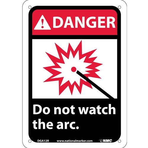 Danger Do Not Watch The Arc Sign (DGA12R)