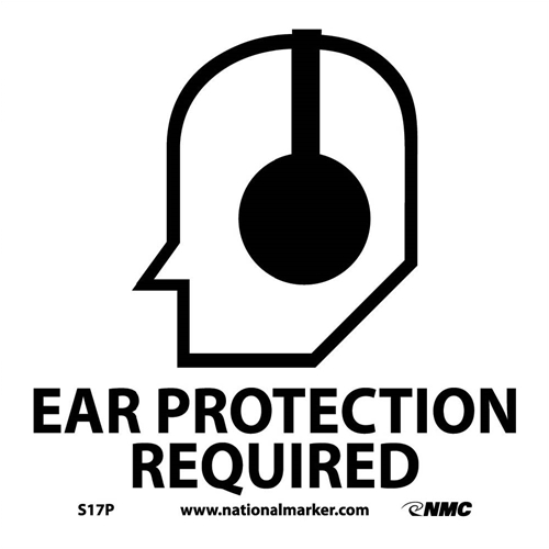 Ear Protection Required Sign (S17P)