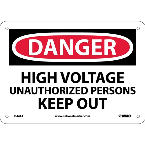 Danger High Voltage Sign (D444A)