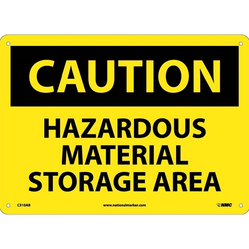 Caution Hazardous Material Storage Area Sign (C310AB)
