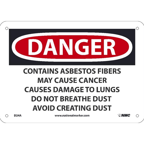 Click here to view larger image Danger Asbestos May Cause Cancer Sign (D24A)