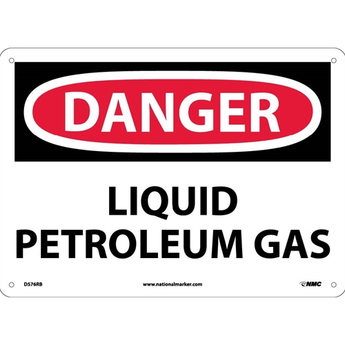 Danger Liquid Petroleum Gas Sign (D576RB)