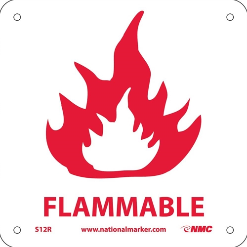 Flammable Sign (S12R)