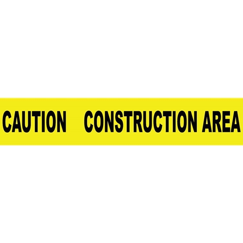 Caution Construction Area Printed Barricade Tape (PT3)