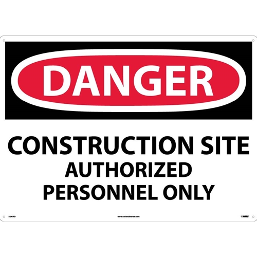 Large Format Danger Construction Site Sign (D247RD)