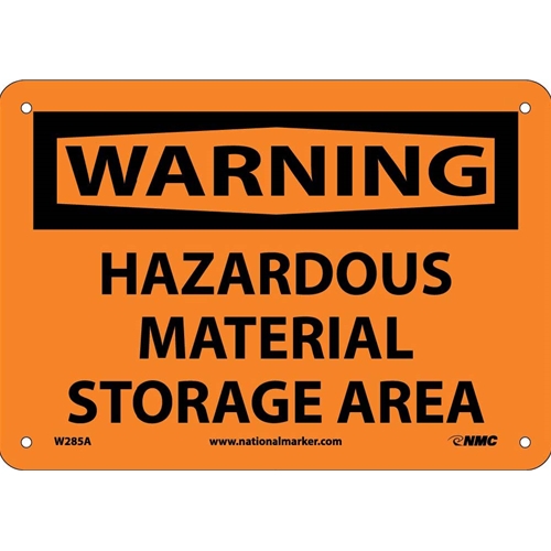 Warning Hazardous Material Storage Area Sign (W285A)